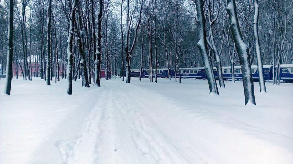 Состав 'Украина' возле ст. Парк