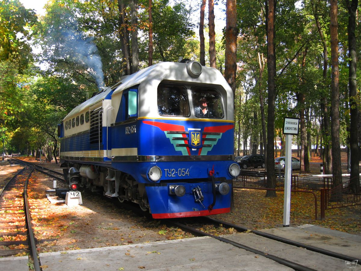 ТУ2-054 совершает маневры по ст. Парк