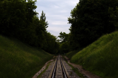 Перегон, вид в чётную сторону