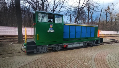 Тепловоз ТУ7А-3198 возле депо - испытания перед началом сезона-2021