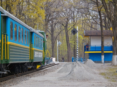 Осадка состава 'Юность Южной' в тупик ст. Парк